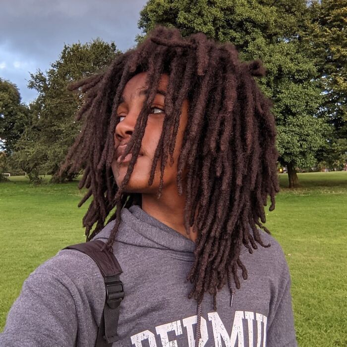 Freeform Locs on a Man