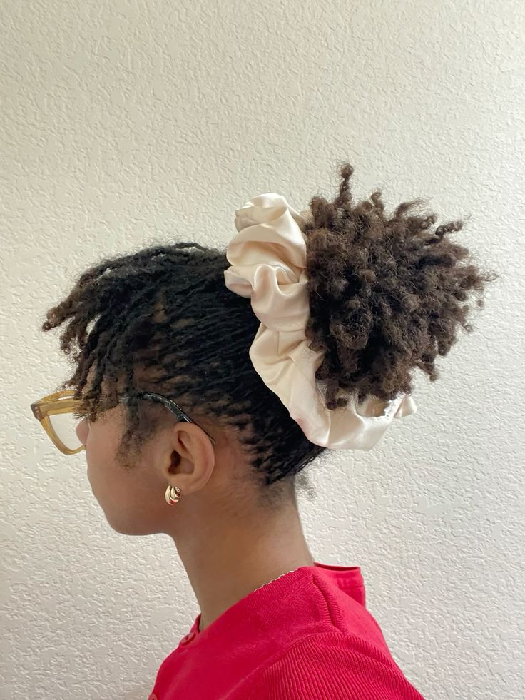 Locs Gathered with a Scrunchie