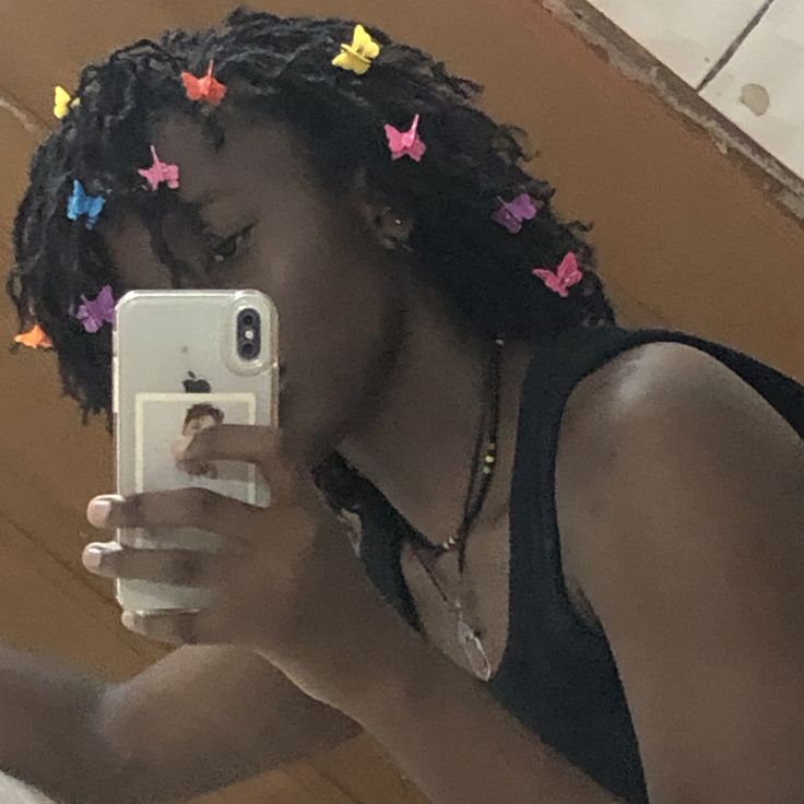 Locs with Butterfly Clips
