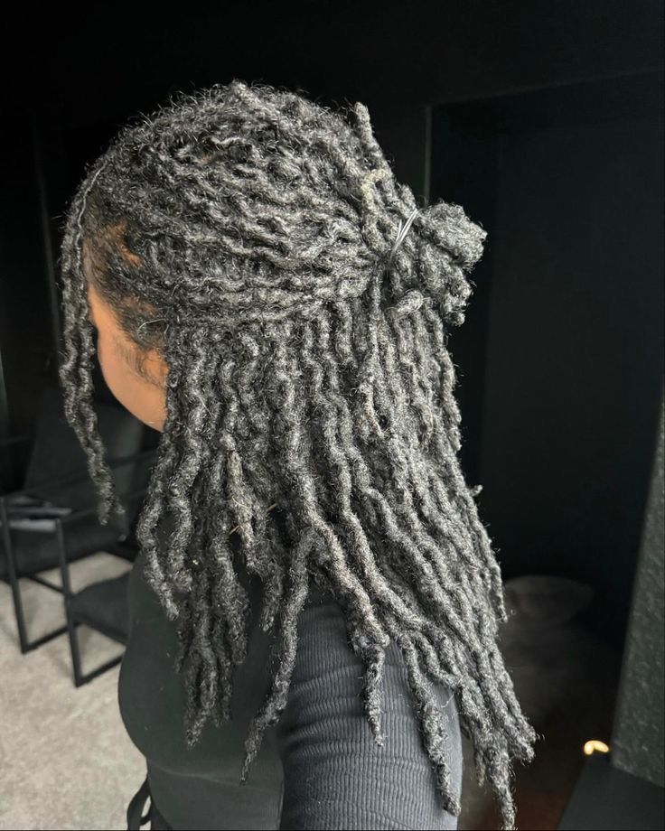 Natural grey and salt and pepper locs