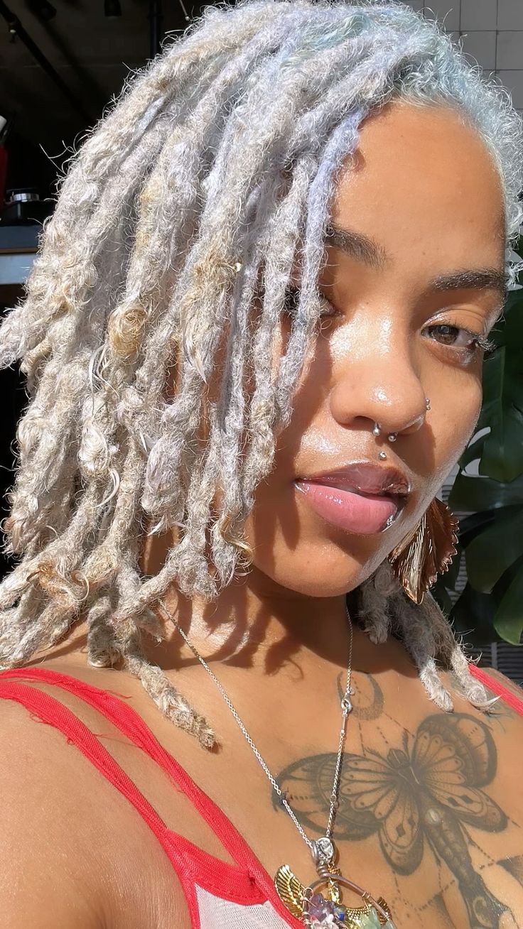 Platinum and Silver locs