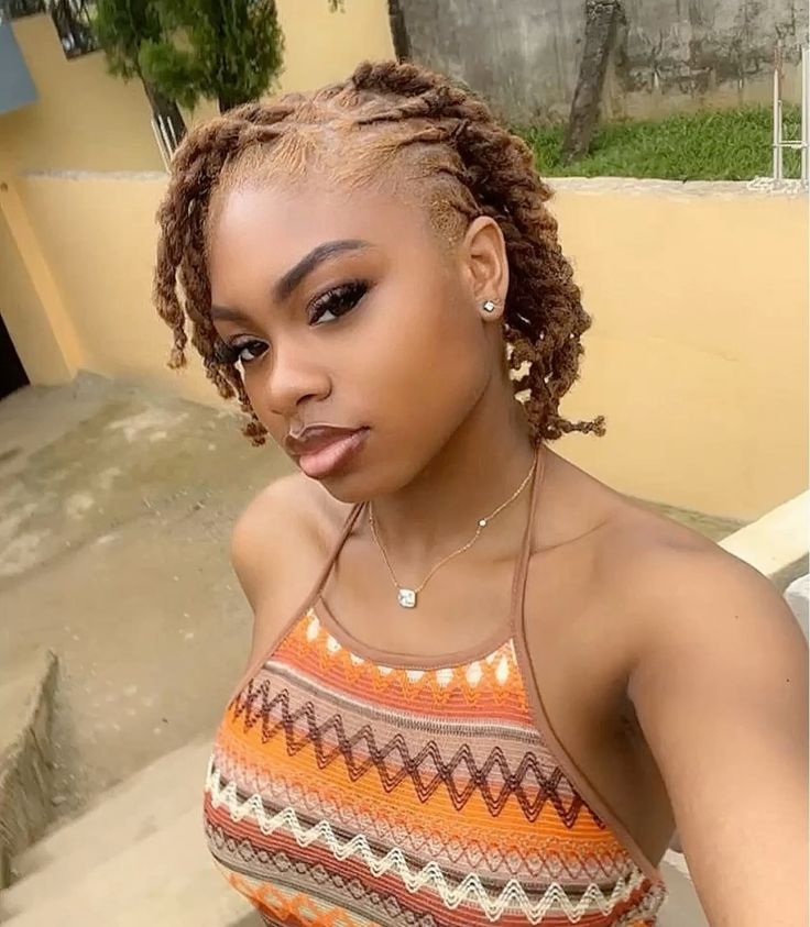 Short Loc Diagonal Part Style
