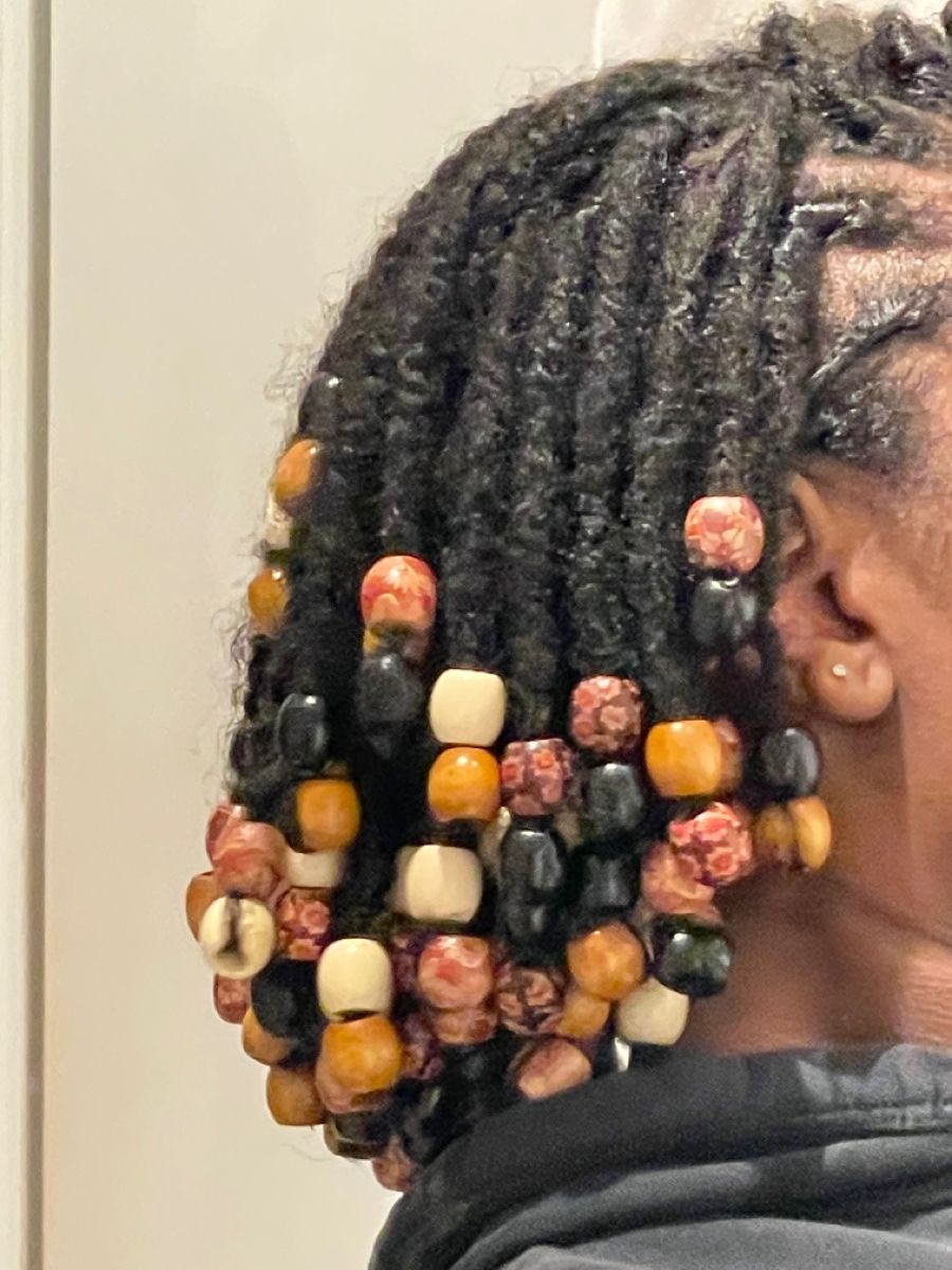 beaded locs