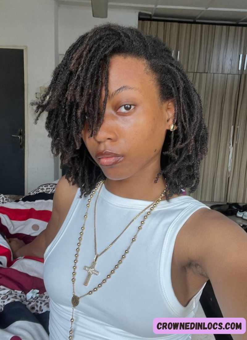 20 beautiful short loc styles for women