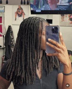 girl on locs