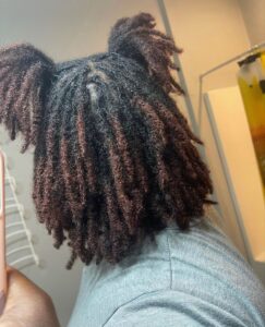 girl on locs