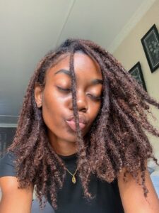 girl on locs