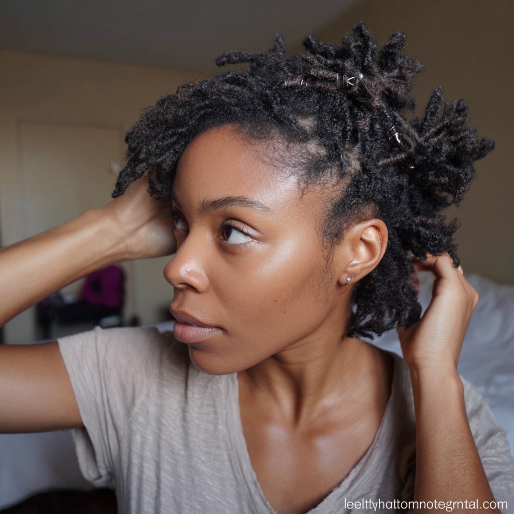 pinned up locs
