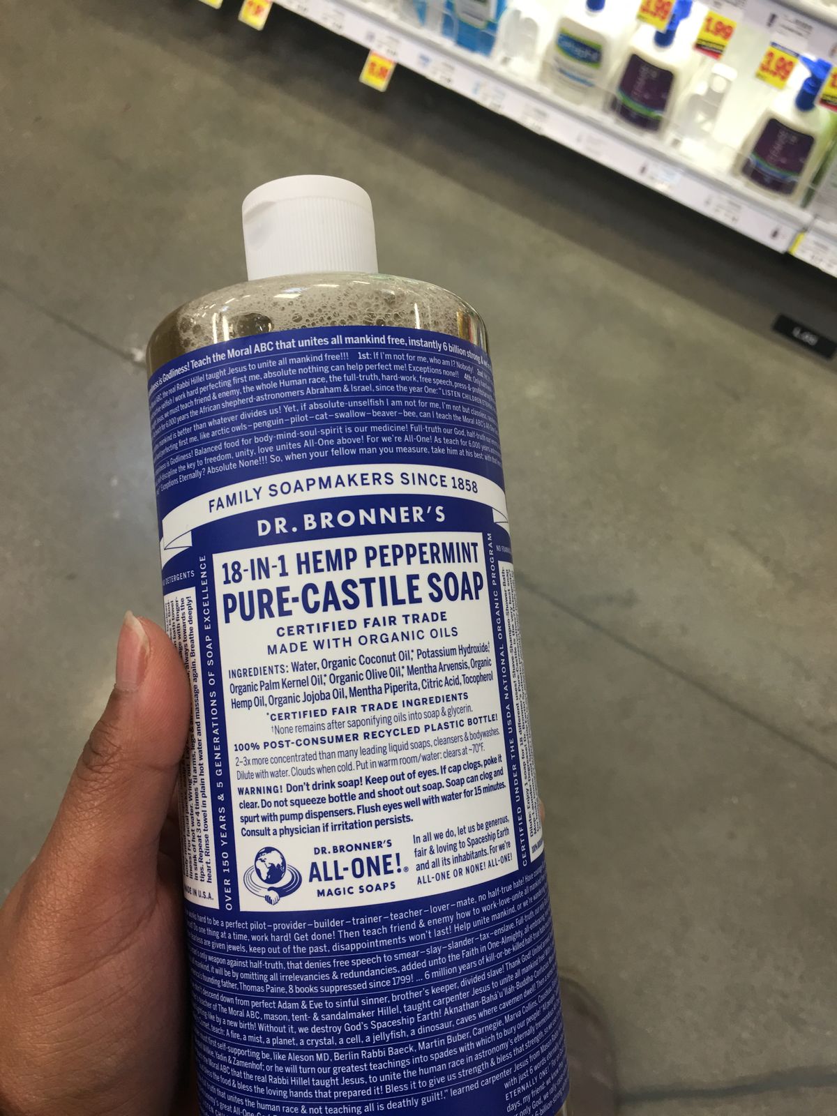 Dr. Bronner's Pure Castile Liquid Soap