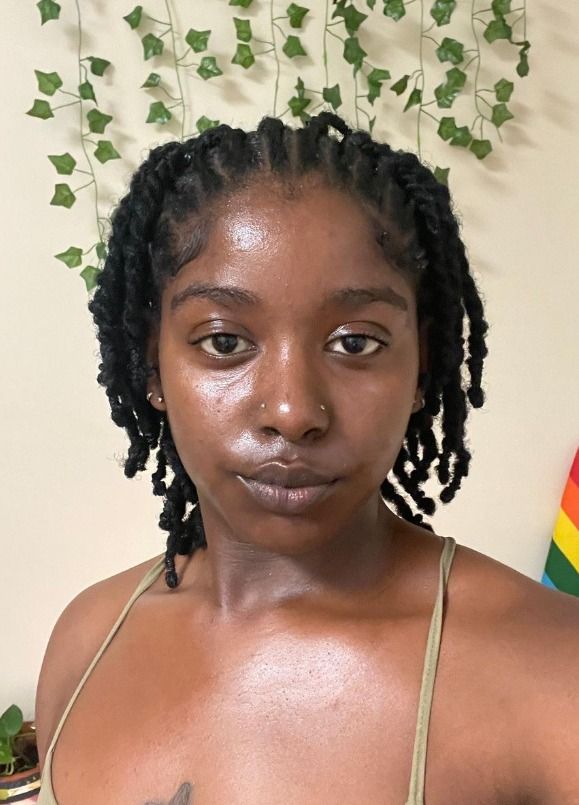 Flat Twist Updo on Short Locs