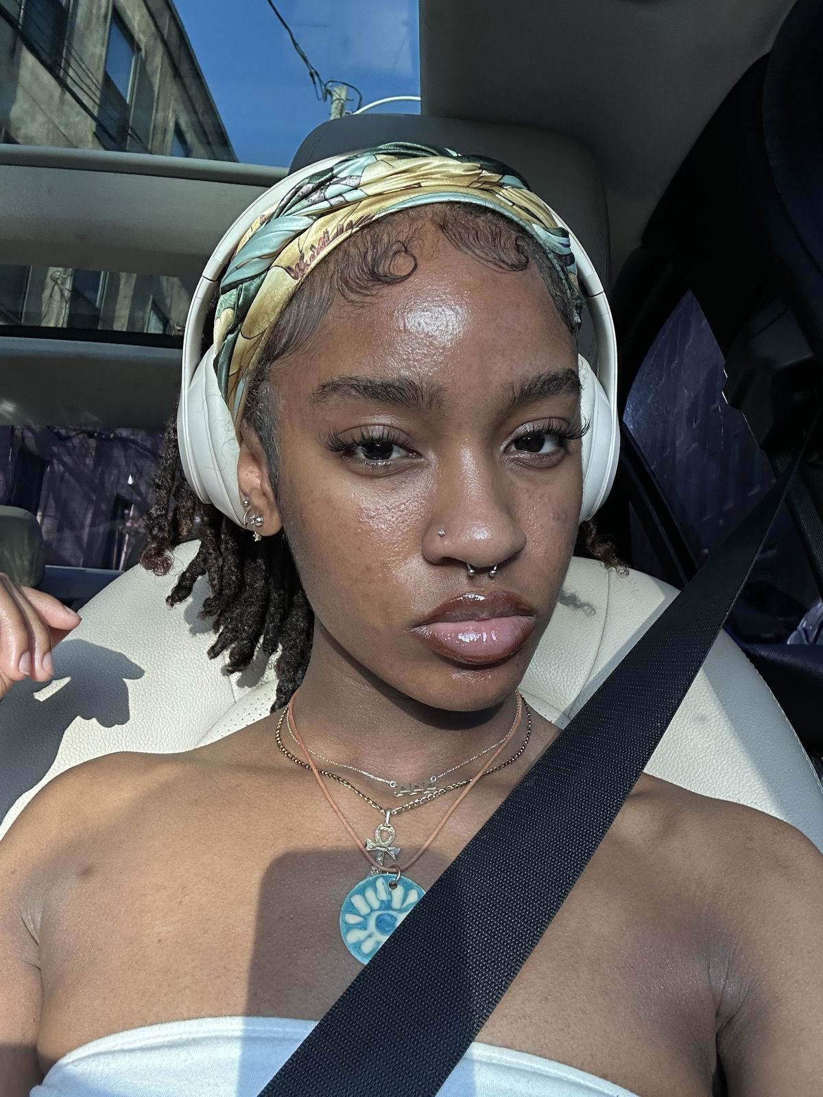 Silk-Scarf Wrapped Locs