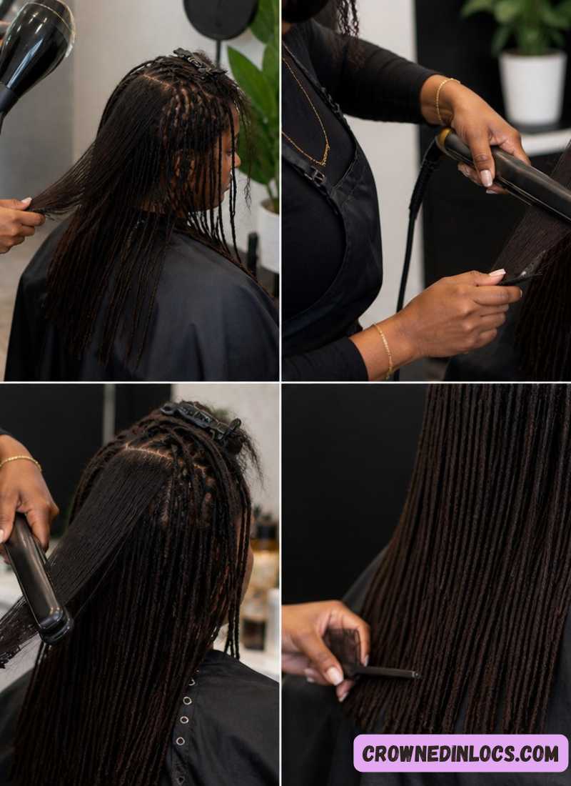 stsep by step process of silk press