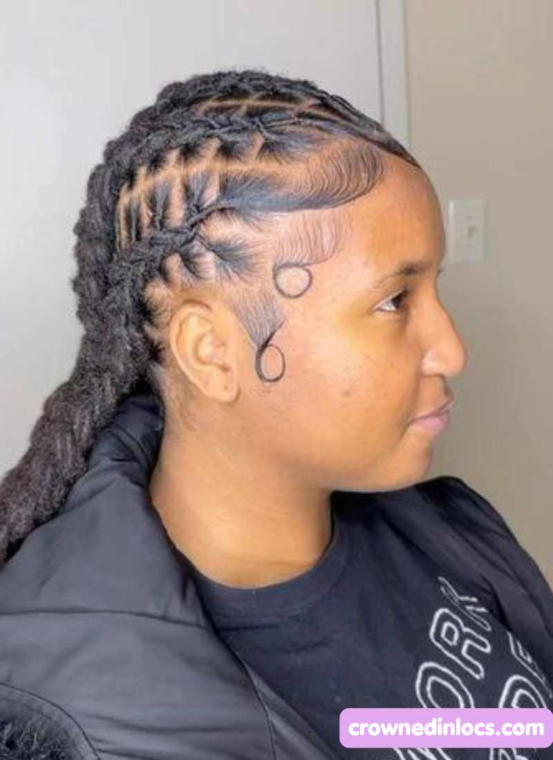 Braids on locs