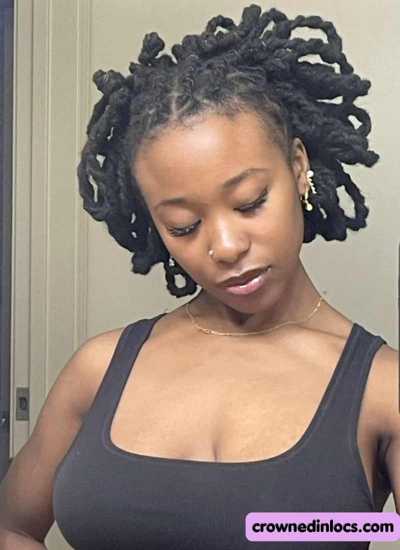 girl on locs