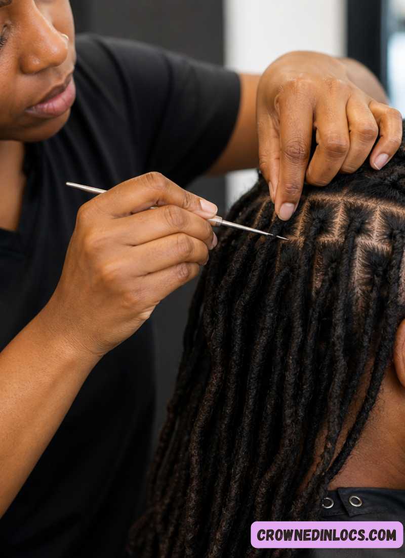 girl on locs