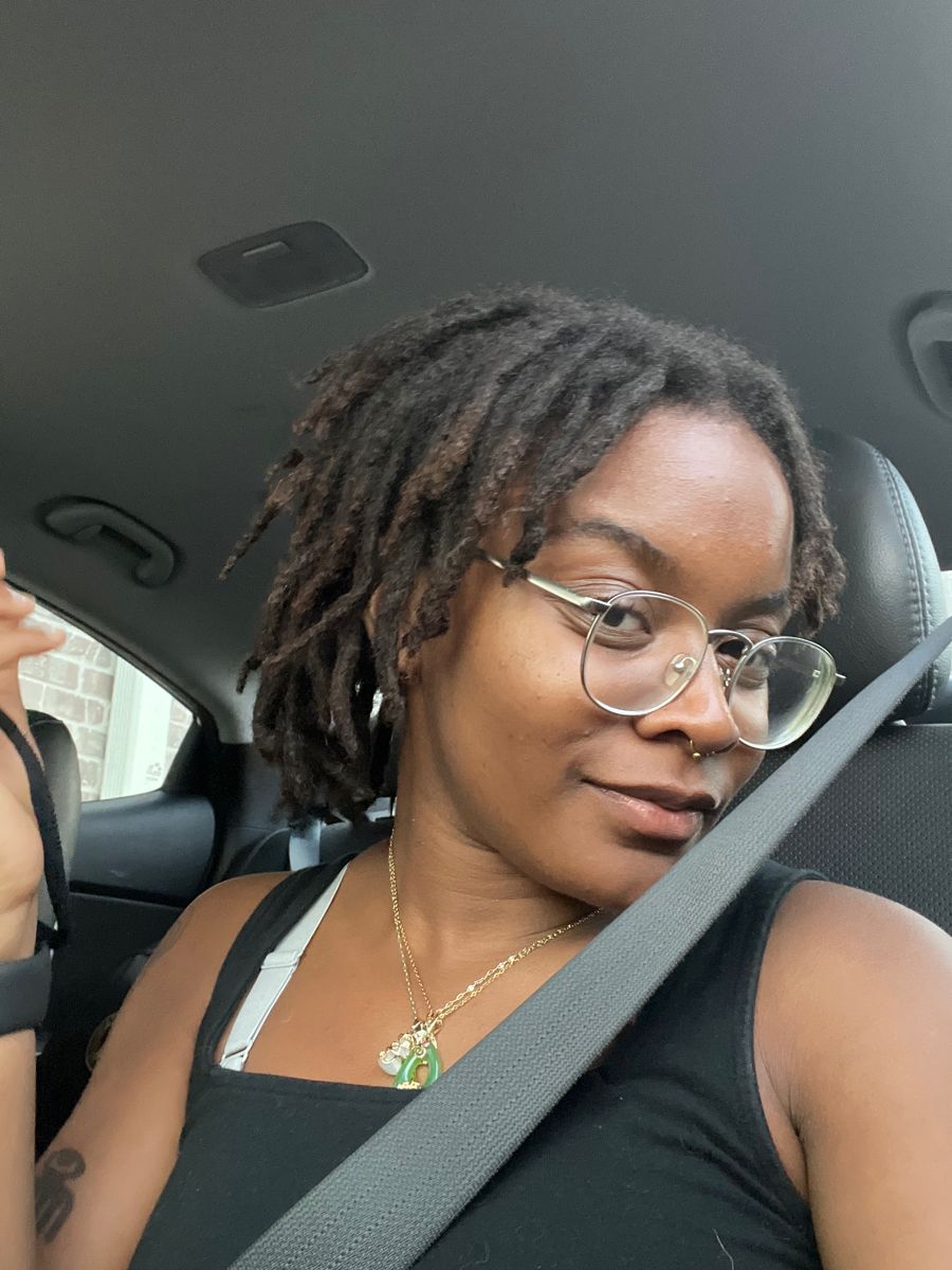 A girl taking a selfie