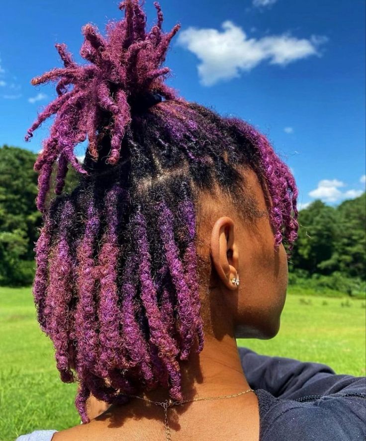 purple locs
