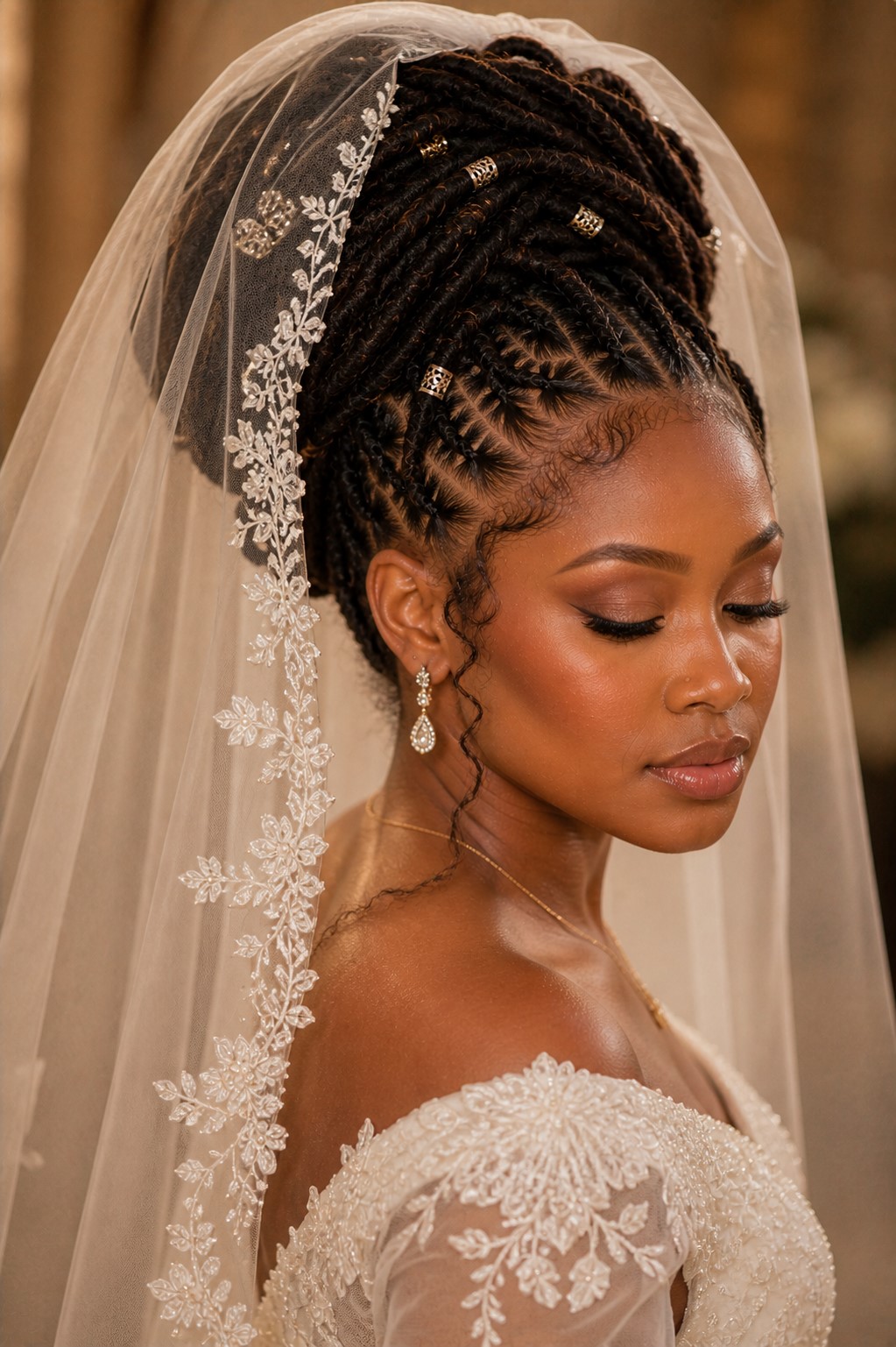 veiled bride.