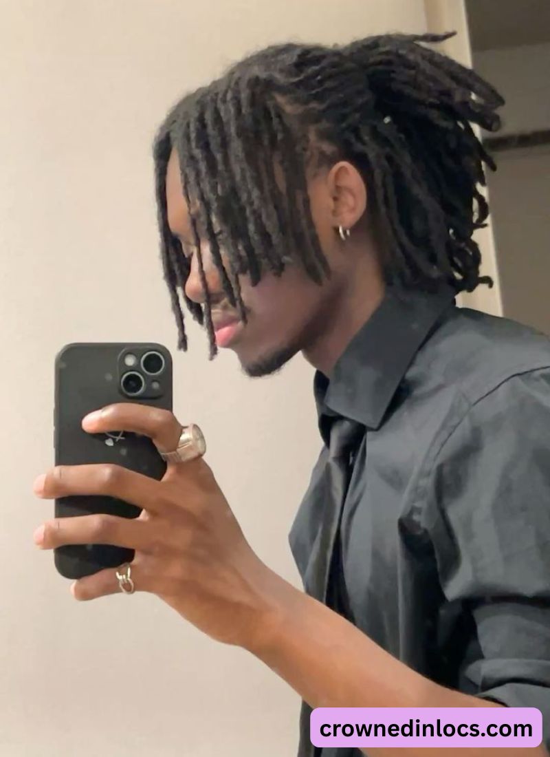 a man with locs