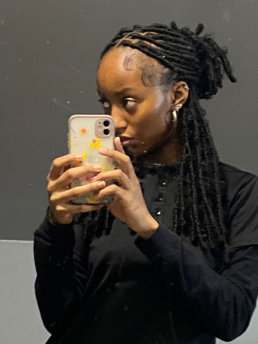 girl on locs