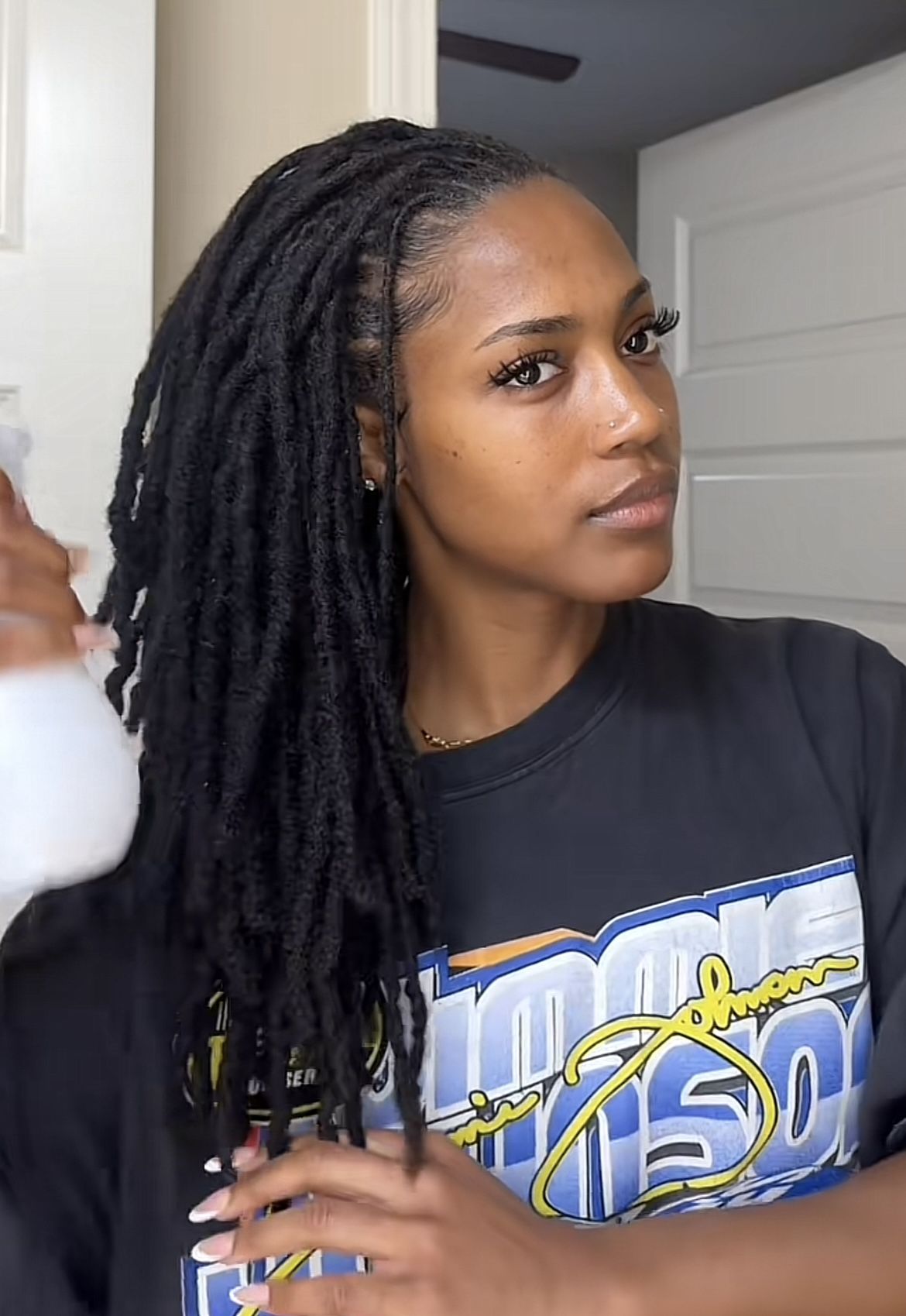 girl on locs