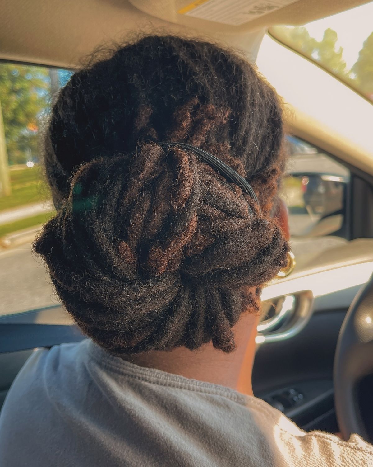 low bun