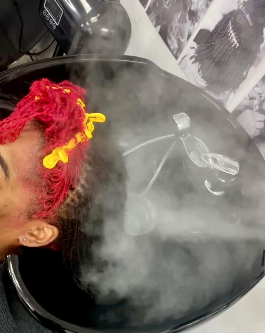 steaming locs
